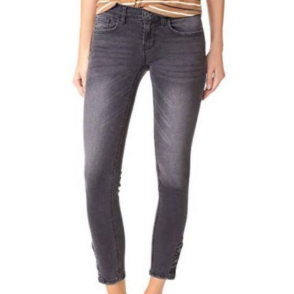 Etienne Marcel Jean Stella Black HW Ankle Skinny - Picture 2 of 6